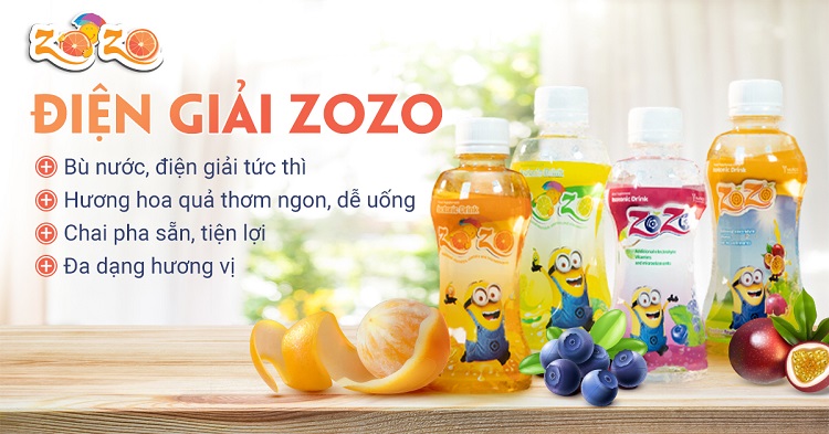 Nước bù điện giải ZOZO là lựa chọn hoàn hảo cho những ngày nắng nóng