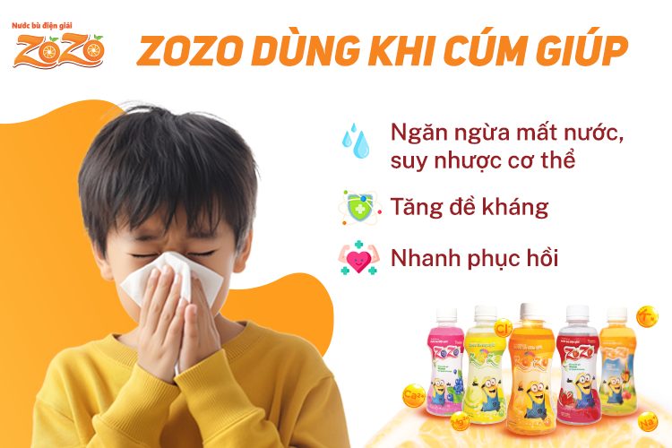 Nước bù điện giải ZOZO dạng chai pha sẵn, giúp bổ sung nước, các chất điện giải Na+, K+, Cl và vitamin cho cơ thể