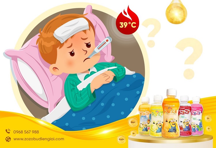 ZOZO cung cấp ngay lập tức nước và chất điện giải cho người đang bị sốt