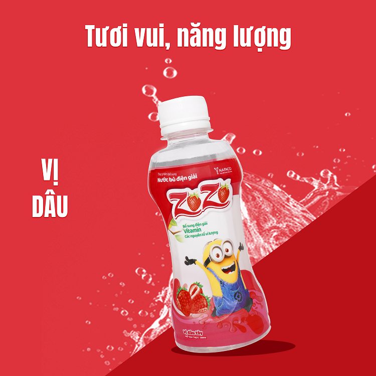 Vị Dâu tươi vui, năng lượng, rất được trẻ em và các bạn nữ yêu thích.