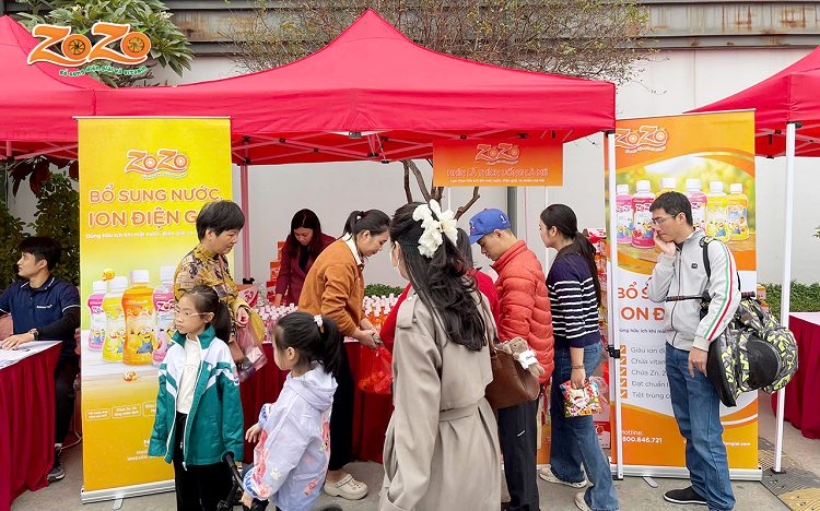 Gian hàng ZOZO thu hút hàng trăm lượt check-in ngay từ đầu sự kiện